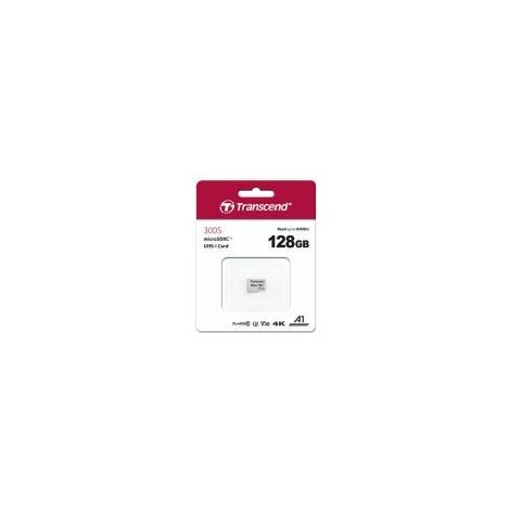 Transcend TS128GUSD300S 128GB Clase 10 UHS-I U3 V30 A1 Plata - Tarjeta microSD (1/3)