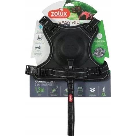 Zolux EasyRide pettorina a mani libere nera per cani