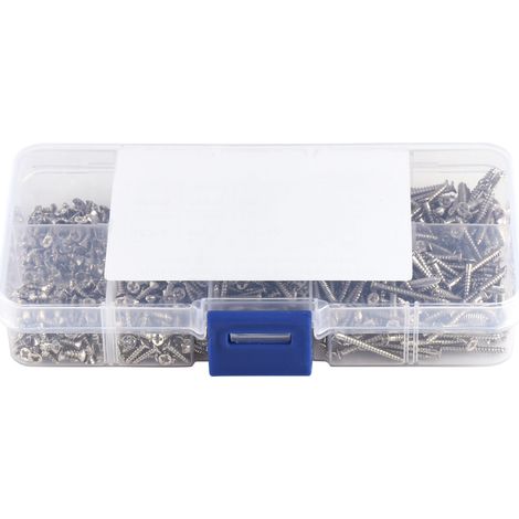 Kit de vis M2, petites vis à bois à tête plate cruciforme fendue, kit de menuiserie pour la maison et le bureau (1/5)
