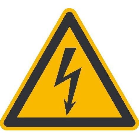 SafetyMarking Warnschild Folie SL 200 mm Warnung vor gefährlicher elektrischer Spannung