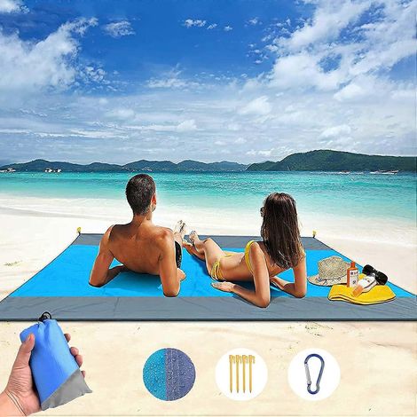 Tapis de plage, couverture de pique-nique, tapis de plage anti-sable, tapis de pique-nique, tapis de plage (1/5)
