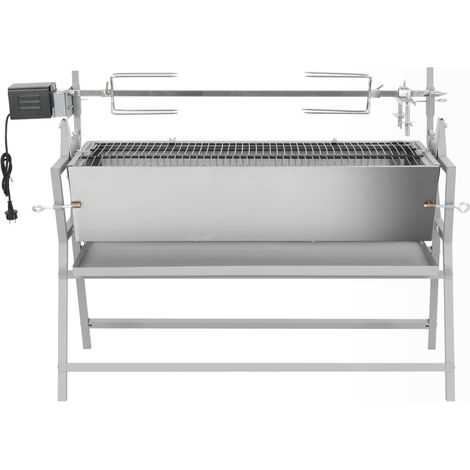 Broche à rôtir de barbecue Fer et acier inoxydable