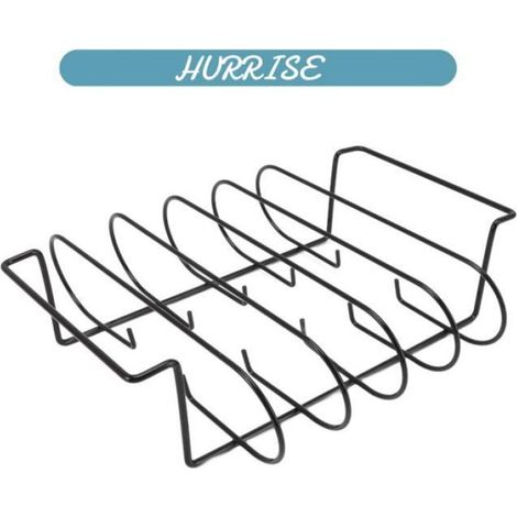 Support À Côtes - En Fer - Pour Fumoir Et Barbecue - Capacité 4 Côtes - Dimensions 25 X 16 X 8 Cm - 1 Pièce (1/5)