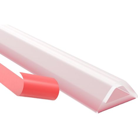 Seuil de douche pliable de 100 cm, adapté aux salles de bains et aux cuisines, transparent.