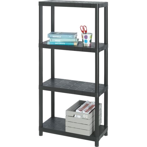 KETER Estantería SIGMA 12'' resina negra alta resistencia 25Kg/balda 60x30x131 cm (1/2)