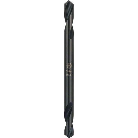 Bosch Doppelendbohrer HSS-G, Ø 5 x 17 x 62 mm, 10er Pack