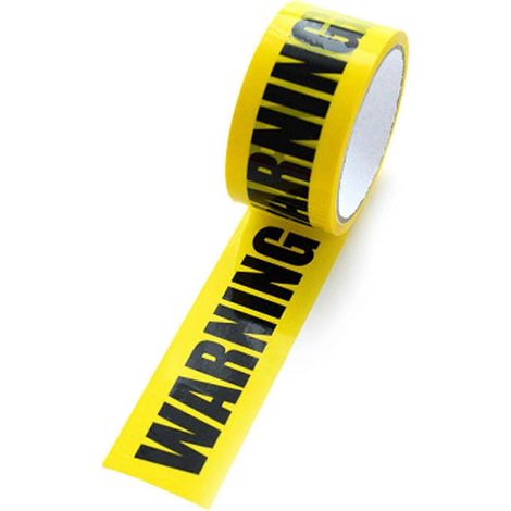 1 ruban de signalisation de danger - 4,8 cm (1,9 po) x 25 m, ruban de sécurité jaune pour les lieux de travail, les scènes d'accidents et les zones dangereuses (AVERTISSEMENT) (1/5)