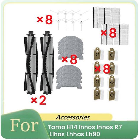 34-teiliges Zubehör für Tama H14 Saugroboter, Reinigungsteile (1/5)