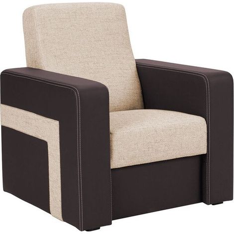 Sillón Donum , 90x82x80cm, Cuero ecológico + Tapiz, 0