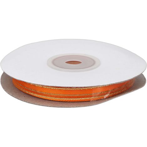 Ruban en mousseline transparente de 0,9 cm avec quatre bords dorés, accessoire pour cheveux, accessoire pour vêtements, ruban tissé, nœud, ruban à faire soi-même n° 24 (1/5)