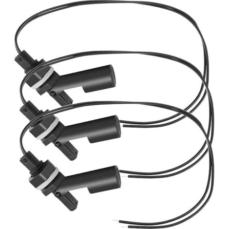3 pièces capteur de niveau d'eau noire, capteur de niveau d'eau horizontal 10 W,d'eau capteur interrupteu,interrupteur à flotteur de liquide horizonta (1/5)