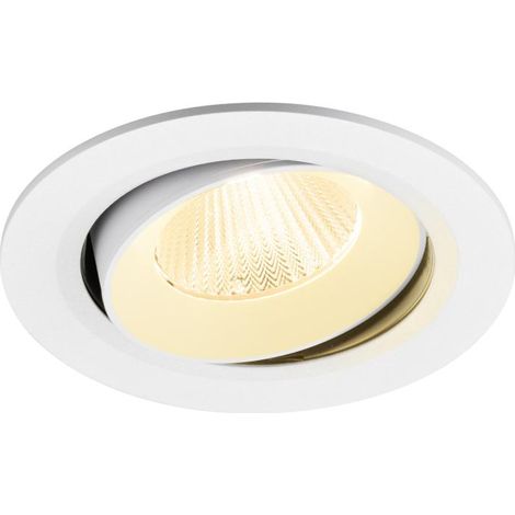 Encastré downlight NUMINOS® MOVE L intérieur 3000 K 40° IP20 rond blanc - SLV - 1009841 (1/2)