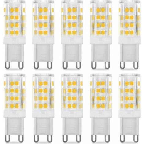 G9 5W LED-Lampe, entspricht 40W, warmweiß (3000K), 220–240V, 360° Abstrahlwinkel, 10er-Packung (1/4)