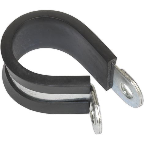 Sealey PCJ25 Rubber Lined P-Clip 25mm - Pack of 25
