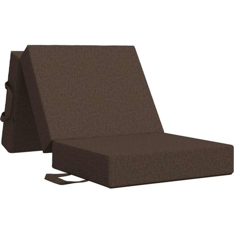 Klappsofa Bett 75 x 63 x 45 cm Taupe vidaXL