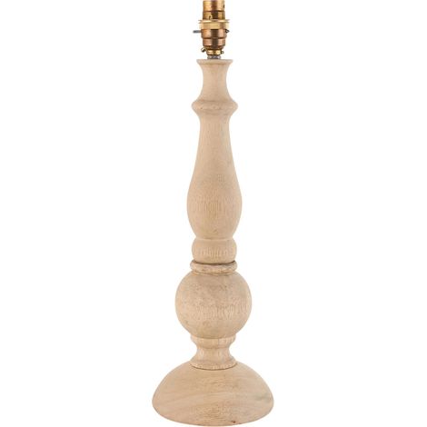 Base lampada da tavolo rustica legno naturale B22 Endon (1/5)