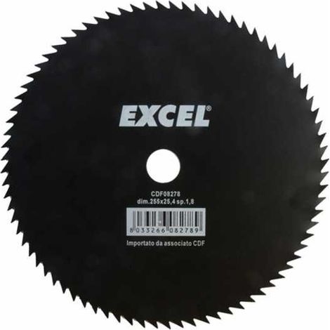 Disco de acero de 80 dientes mm 255 Excel 08278