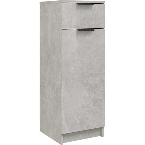 Maison Exclusive - Armoire de salle de bain gris béton 32x34x90 cm (1/5)
