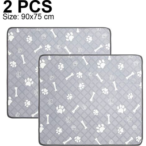 Set di 2 tappetini assorbenti lavabili per cani, riutilizzabili e impermeabili, ideali per l'addestramento, per cuccioli e per il parto.