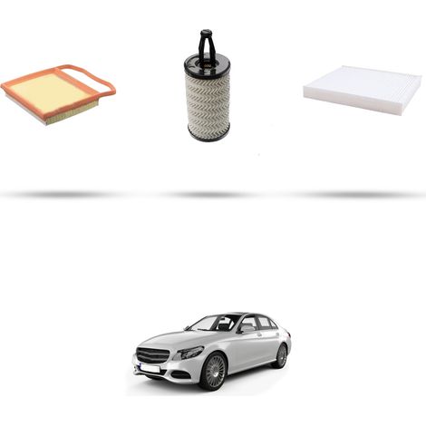 Kit tagliando 3 filtri compatibile con Mercedes Classe C (W205,S205,C205) 400 245kw Dal 2014 (1/5)