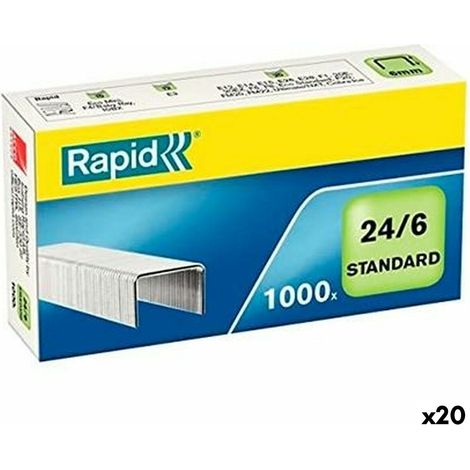 Rapid Punti Per Cucitrici 24/6 Zincati 1000 Pezzi