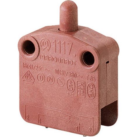 Pulsante 400 V/AC 16 A 1x Off / (On) Marquardt 1117.0106 IP40 Momentaneo 1 pz. (1/3)