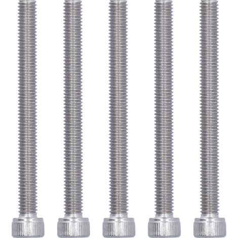 Lot de 30 Vis à tête cylindrique hexagonale M6x50, Inox A2-70 304, Qualité Marine, Fixations Résistantes (1/5)