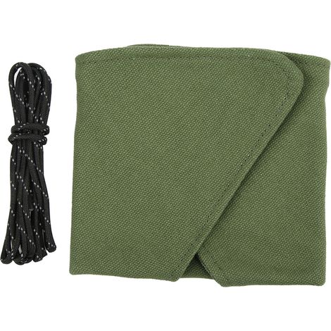 Tabouret de Camping Pliable en Toile, Solide et Portable, Design Triangle pour Randonnée, Pique-nique, Militaire Vert (1/5)