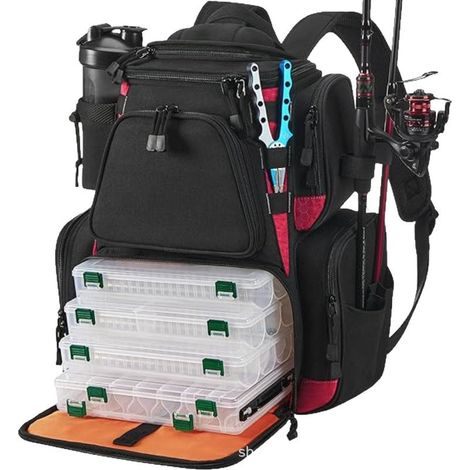 Sac à dos pour matériel de pêche avec housse imperméable ranger votre équipement. (1/5)