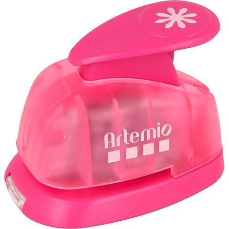 Mini Perforatrice à Levier Fleur Plastique Multicolore 6,5 x 4 x 10 cm (1/2)