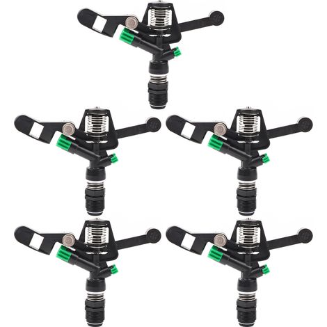 5Pcs 3/4in DN20 Buse Rotative Femelle pour Arrosage Gazon Arroseur Oscillant Jardin (1/5)