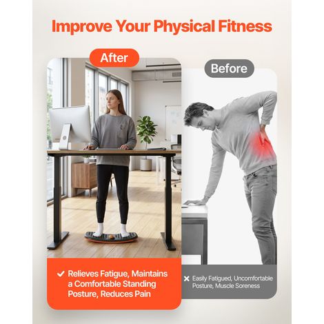 Planche d'Équilibre, Planche à Balancer Compacte et Portable, pour Fitness Tronc Entraînement Équilibrage Proprioception Kinésithér… (1/5)