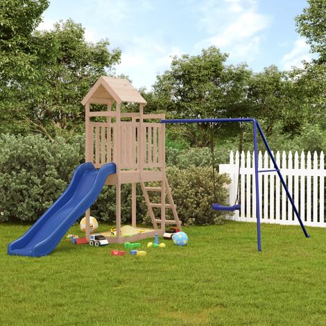 Aire de jeux d'extérieur,Maisonnette de jeu,Maison enfant bois de pin massif BDXN85206 (1/5)