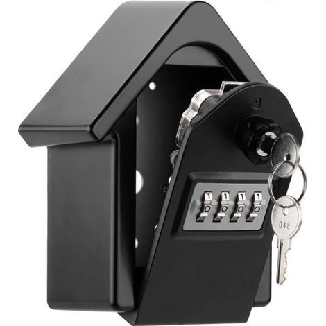 Boite a Clefs Securisee Exterieur avec Code - Murale Design - Boîte a Clef avec Clé de Secours pour la Récupération du Mot de Passe (1/4)