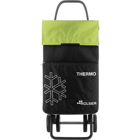 Kinderwagen 4 Räder Thermo Fresh Schwarz Grün Apfel - Rolser