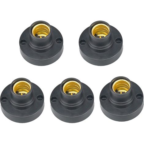 Lot de 5 adaptateurs pour culot de lampe - Culot E14 - Adaptateur de douille de lampe pour lampes LED (1/4)