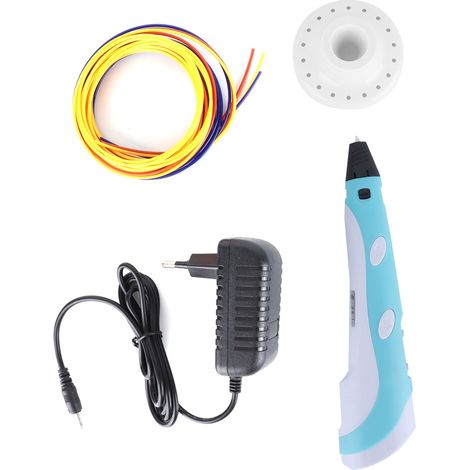 Stylo 3D Professionnel avec Écran OLED pour PLA/ABS, Cadeau Créatif Adulte/Ado, Prise EU 100‑240V - Bleu (1/5)
