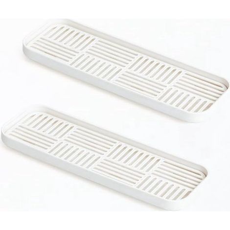 Égouttoir - Ensemble de 2 pièces - Étagère de salle de bain - Étagère de rangement multifonctionnelle - Planche à égoutter - Porte-savon - Boîte à savon (1/5)
