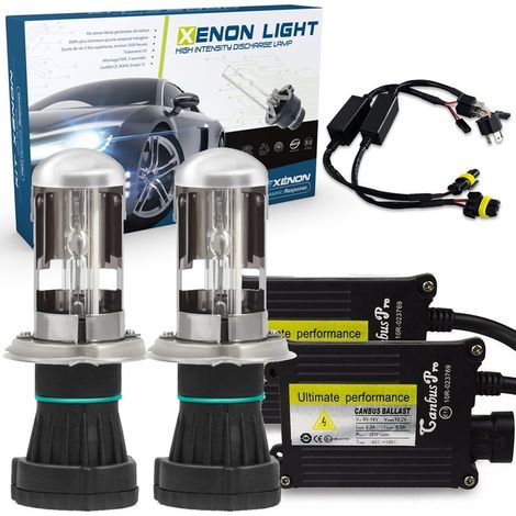 Kit H4-3 bi-xénon - 5000K - CANBUS FDR3+ voiture - 35W 12V - Système de conversion xénon (1/4)