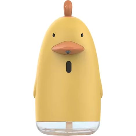 Distributeur de savon automatique (BLANC) rechargeable par USB, design mignon et ludique, sans contact, pour le lavage des mains des enfants. Distributeur de savon mousse. (1/5)