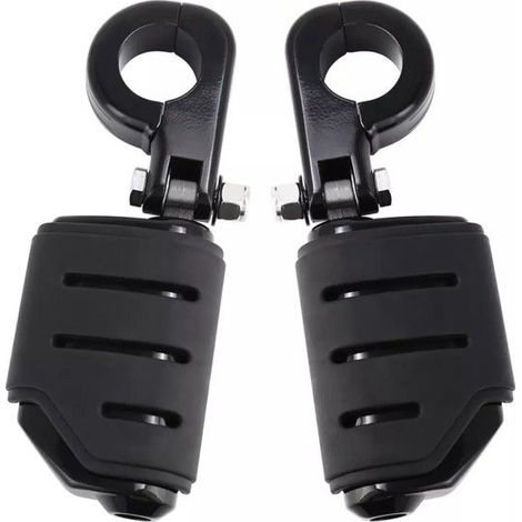 Piedini parte carter + supporto SF6 moto nero