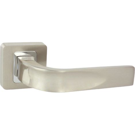 DOMINO Poignée de porte MILO QR M6/M9 Poignée Sans rosace Chrome/nickel brillant (1/5)