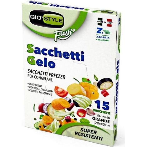 Sacchetti Gelo Misure Assortite GIOSTYLE - size 23x32 cm 20 pz