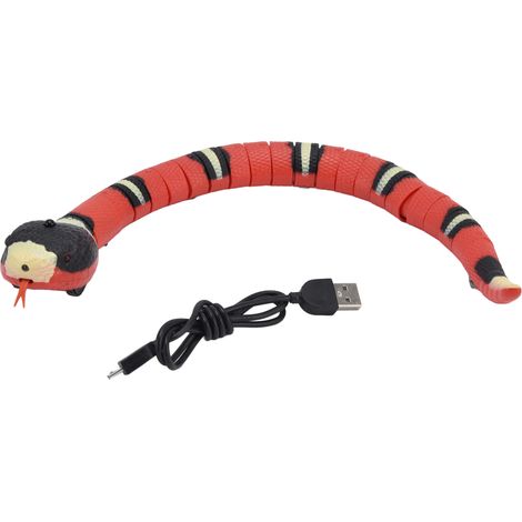 Jouet interactif pour chat avec serpent électronique intelligent, détection de mouvement et entraînement à l'évitement d'obstacles pour animaux domestiques. (1/5)