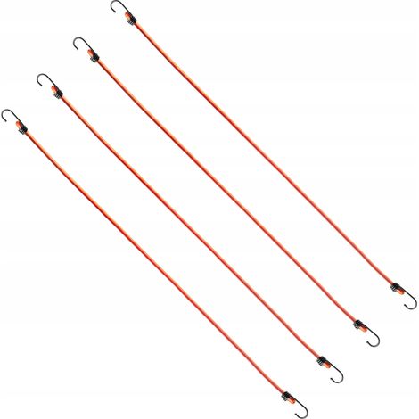 KADAX Lot de 4 supports de bâche, en caoutchouc résistant aux intempéries, pour tentes, bâches, trampolines, caravanes (orange/crochets) (1/5)