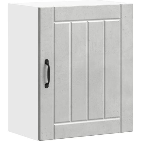 Armario de pared de cocina de diseño práctico y que optimiza el espacio 50 x 31 x 60 cm madera de ingeniería gris hormigón 020050156 (1/5)