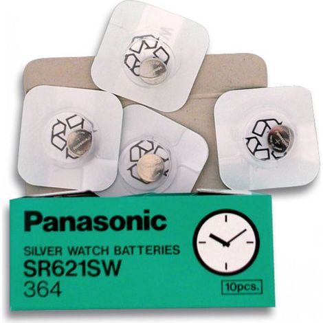 Pila De Boton Panasonic G1-lr621-364-sr621-164 Caja 10 Piezas 90015m