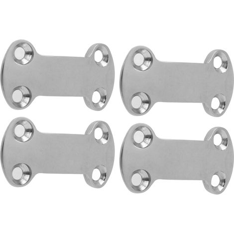 Plaque à œil marine 25mm 304 Inox 4 pièces + sangle à came 5.8mm pour voile (1/5)