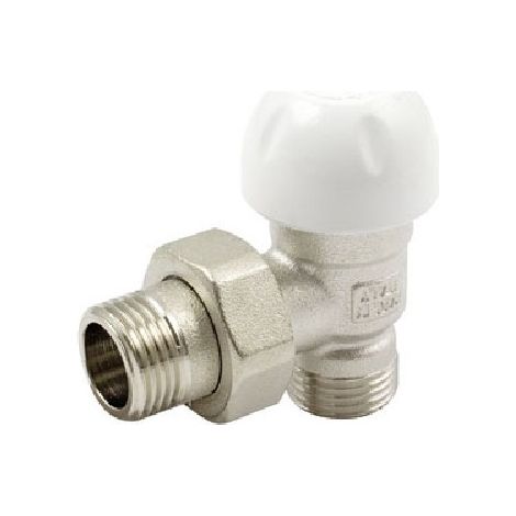 VALVOLA A SQUADRA TERMOSTATIZZABILE  ATTACCO TUBO PEX MULTISTRATO Misura: 3/8" 24x19 fil (D.16)