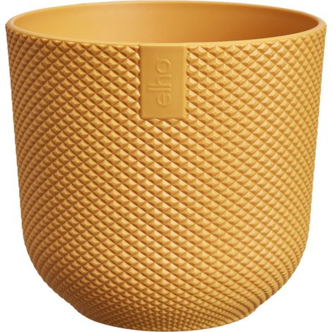 Vaso Jazz Round Mini D 9 x H 9 cm Giallo Ambra ELHO